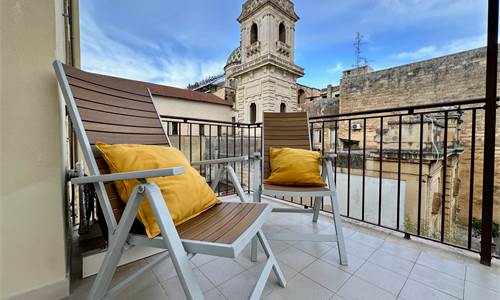 Renovated apartment with historic center view